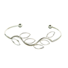 Rain Jewelry Collection Silver Leaf Wire Cuff Bracelet