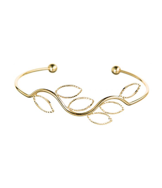 Rain Jewelry Collection Gold Leaf Wire Cuff Bracelet