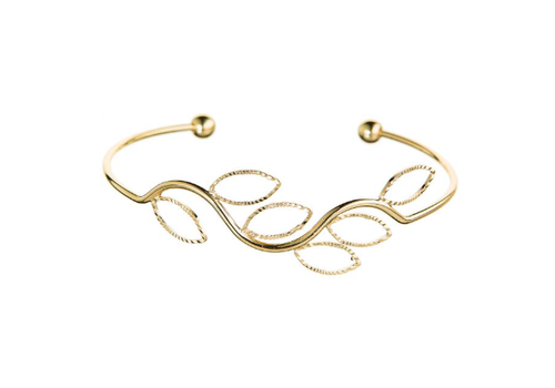  Rain Jewelry Collection Gold Leaf Wire Cuff Bracelet_ 