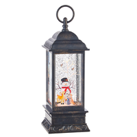 11" Snowman Musical Lighted Lantern