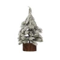 Pine Tree with Wood Slice Base