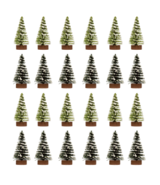 Creative Co-Op 2" Bottle Brush Tree Box 24