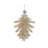 Pinecone Orn w/ Clear Gemstone