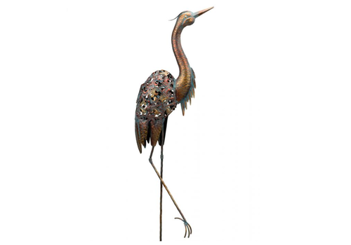  Solar Bird Stake - Heron 