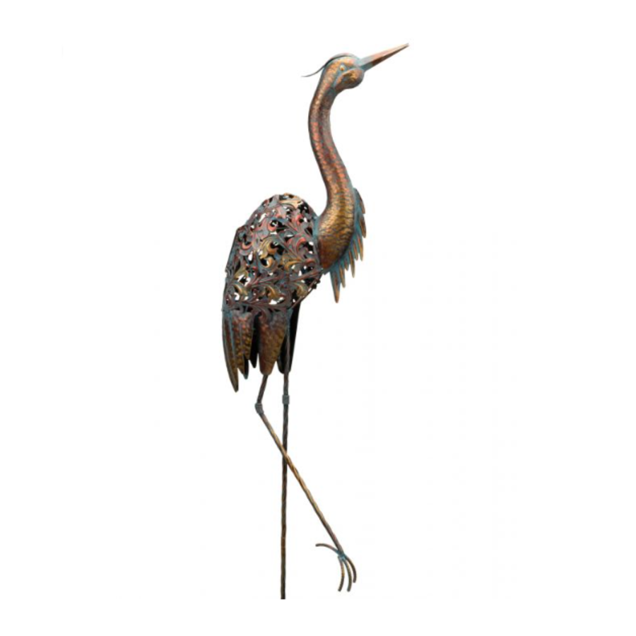 Solar Bird Stake - Heron