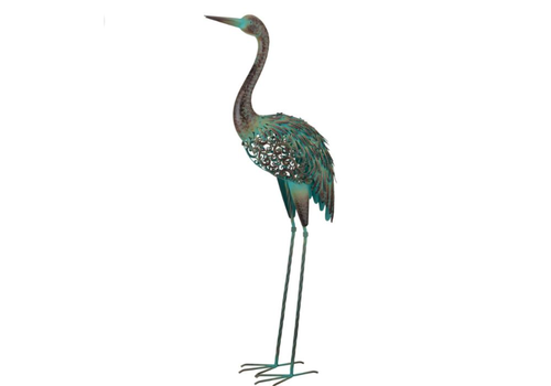  Patina Solar Crane Decor - Up 
