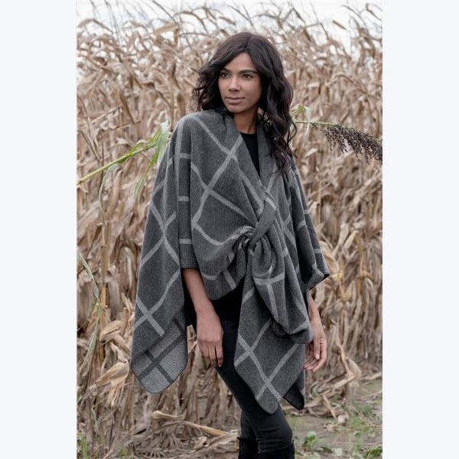 Windowpane Poncho
