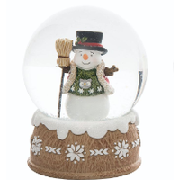 Snowman Cottage Snowglobe