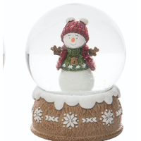 Snowman Cottage Snowglobe