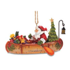 Cape Shore Santa in Birch Canoe Ornament