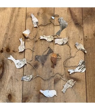 Creative Co-Op 72" Birch Bark Bird Garland