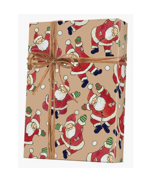 Innisbrook Wraps Santa Celebration Kraft Gift Wrap