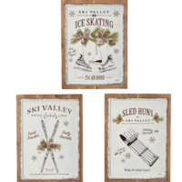 Ski Valley Wall Art 20.25"