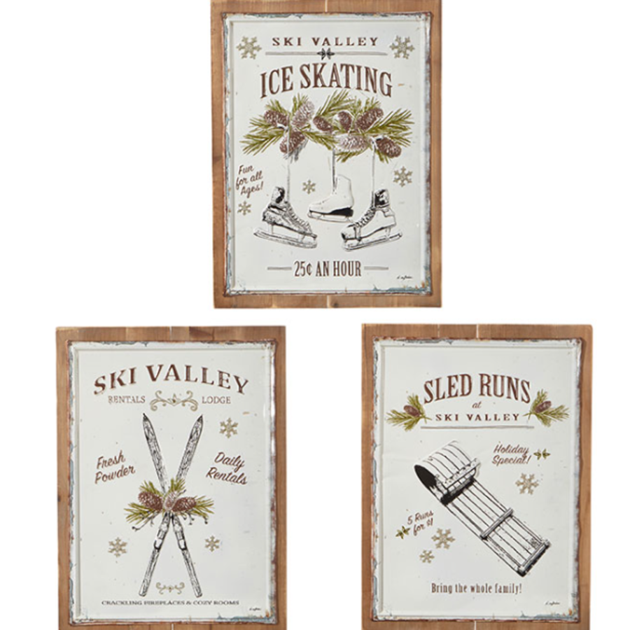 Ski Valley Wall Art 20.25"
