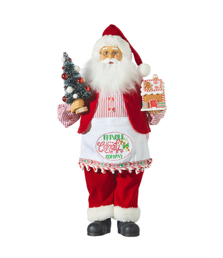 Kringle Candy Co Santa with Apron 18"