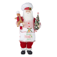 Kringle Candy Santa with Apron 38.5"