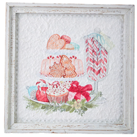 Peppermint Parlor Wall Art 14"