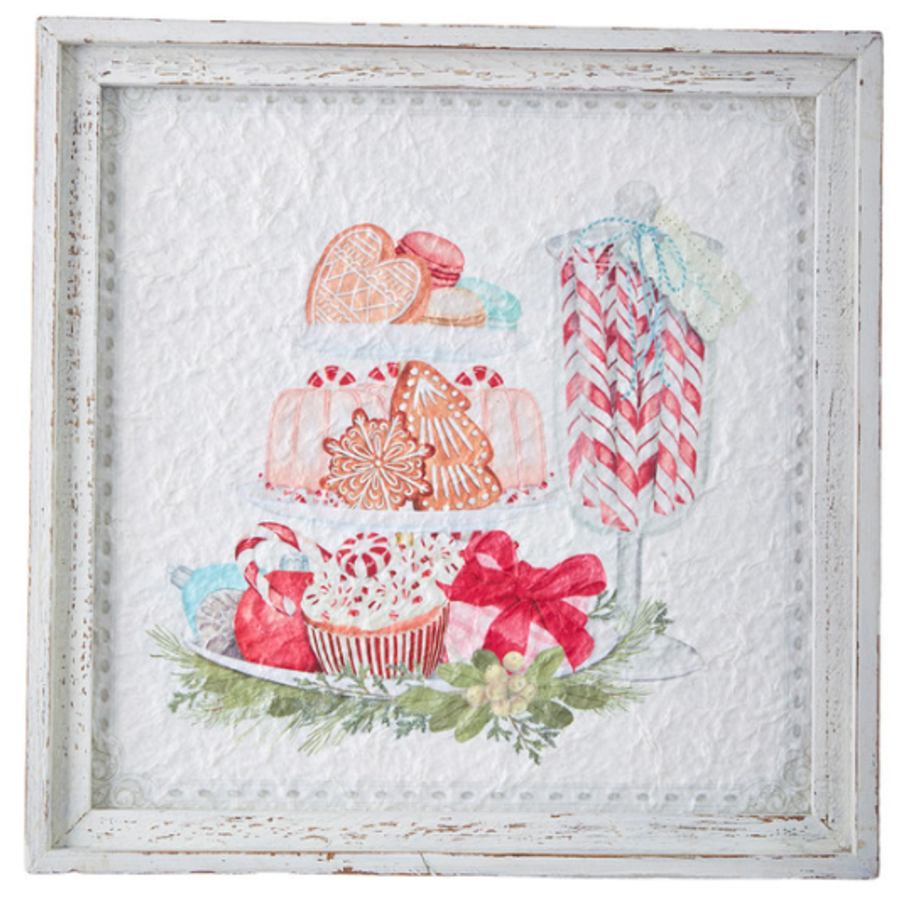 Peppermint Parlor Wall Art 14"