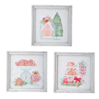 Peppermint Parlor Wall Art 14"