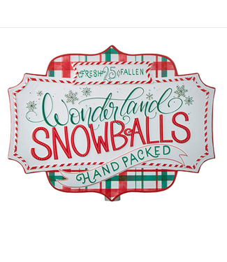 Snowballs Handpacked Wall Art