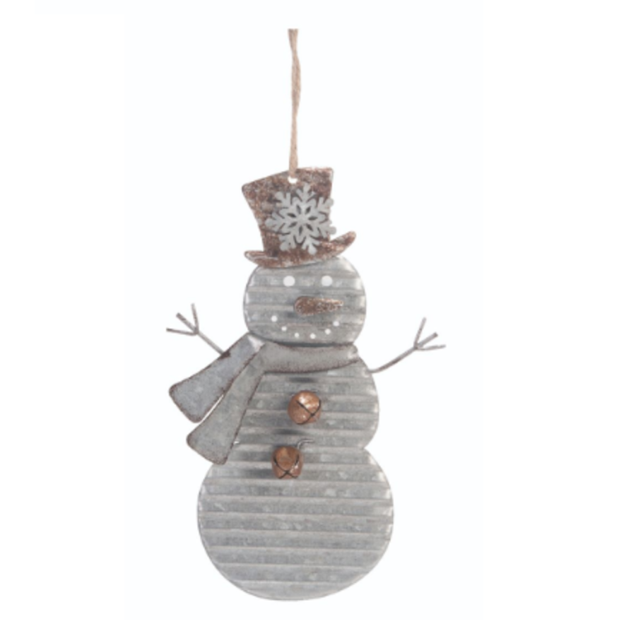 Metal Snowman Ornament