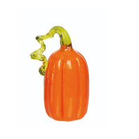 Glass Pumpkin Mini Orange