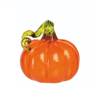 Glass Pumpkin Mini Orange