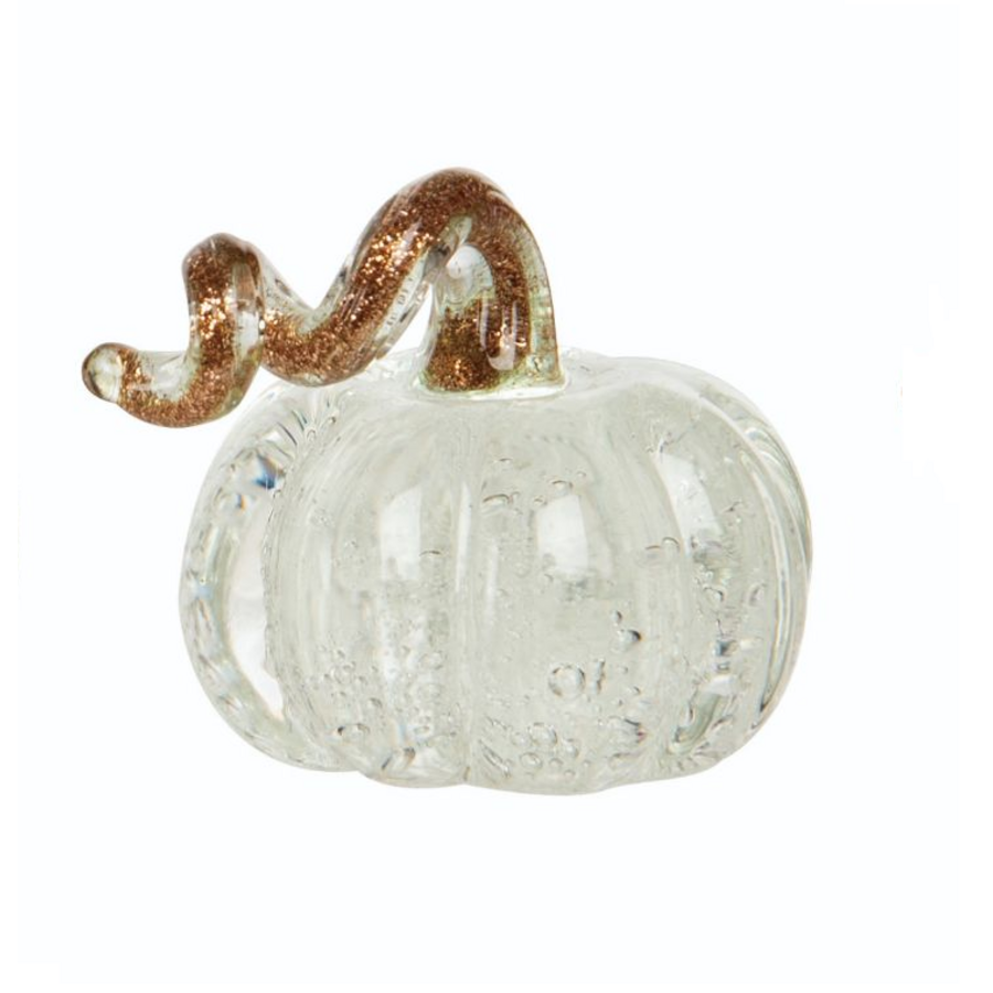Bubble Glass Clear Pumpkin