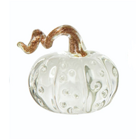 Bubble Glass Clear Pumpkin