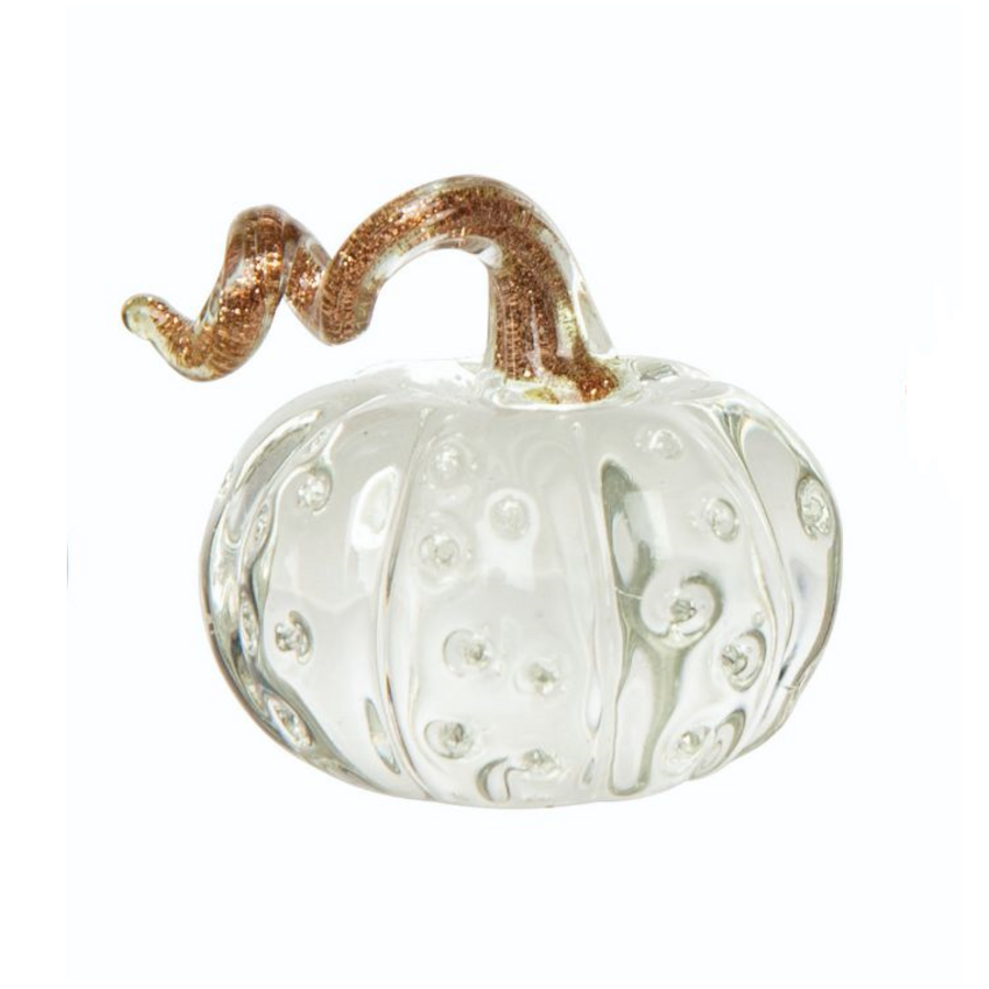 Bubble Glass Clear Pumpkin