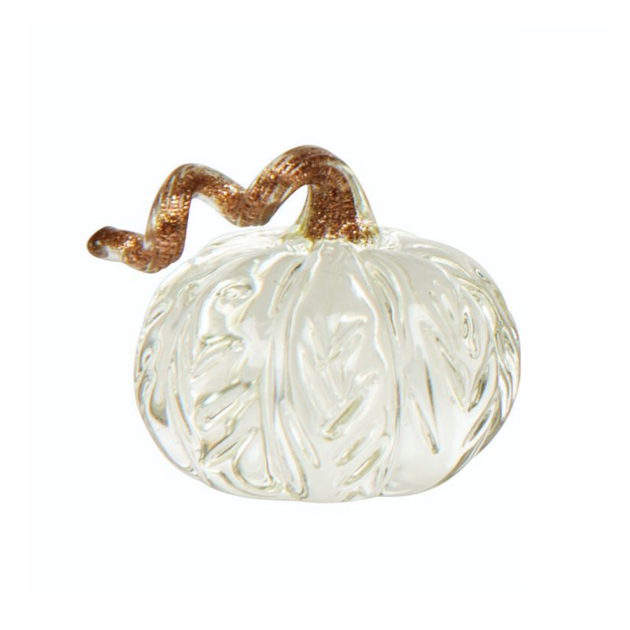 Bubble Glass Clear Pumpkin