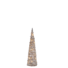 Snowy Lighted Cone Tree