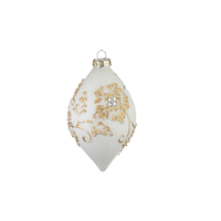 White and Gold Floral Ornament