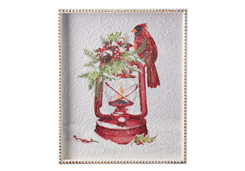  Cardinal Lantern Wall Art 