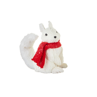 Sisal Squirrel Red Scarf