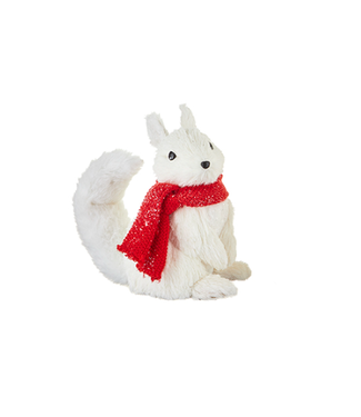 Sisal Squirrel Red Scarf