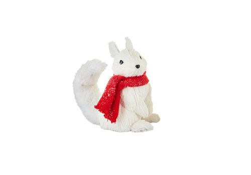  Sisal Squirrel Red Scarf 