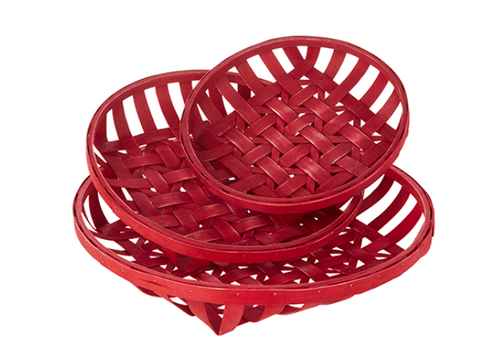  Red Tobacco Basket 