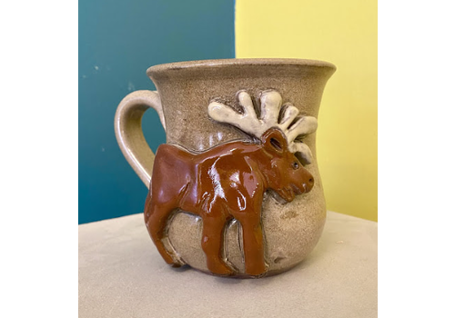 Mudworks Pottery Moose Mug   Mudworks Pottery Moose Mug