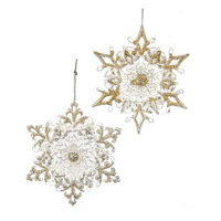Glitter Snowflake Orn