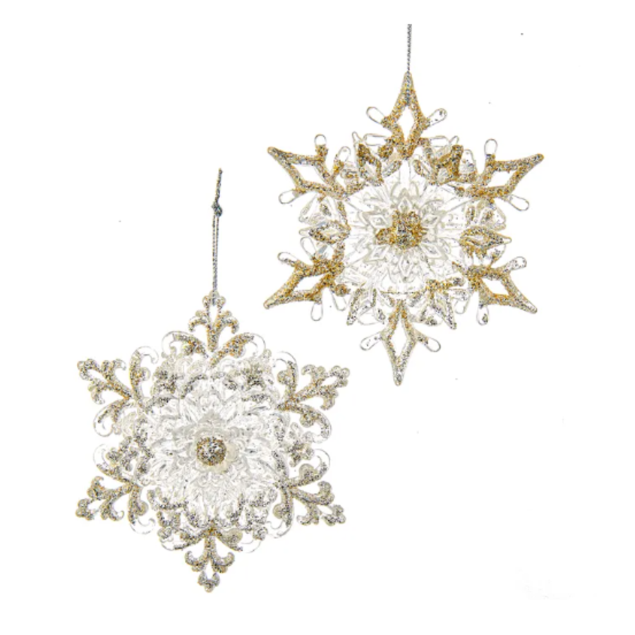 Glitter Snowflake Orn