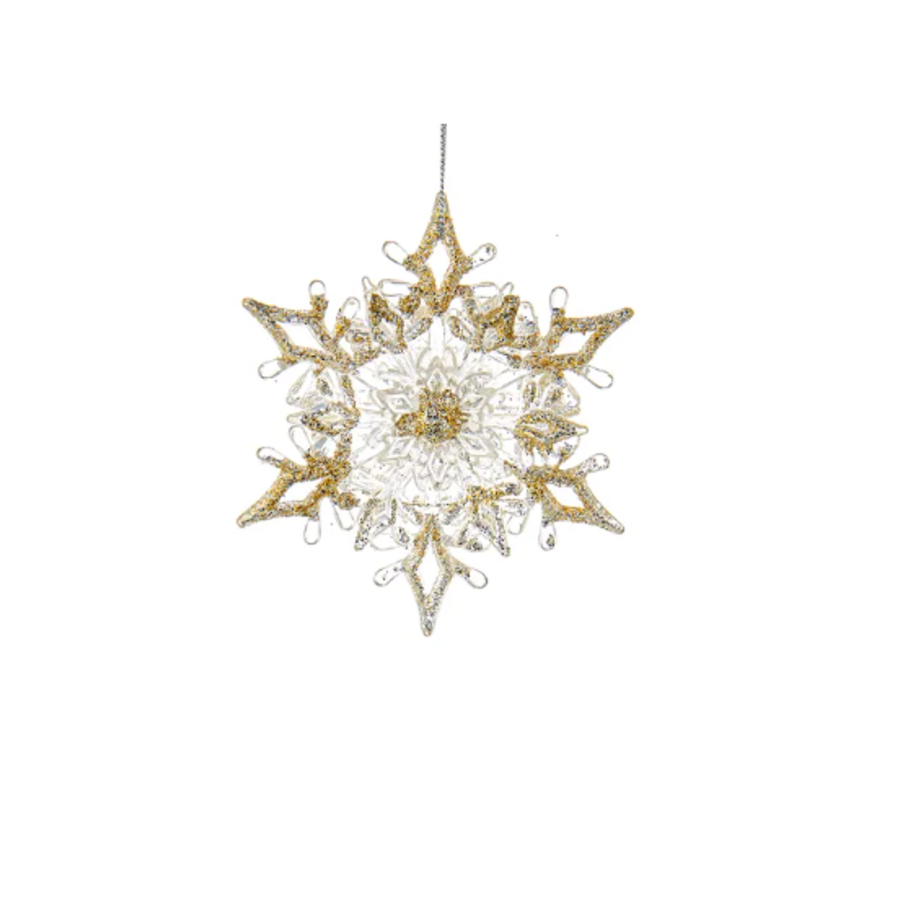 Glitter Snowflake Orn