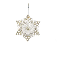 Glitter Snowflake Orn
