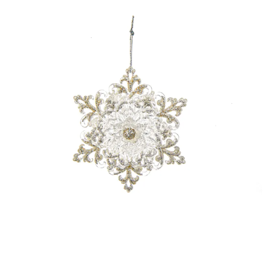 Glitter Snowflake Orn