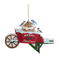 Bird Wheelbarrow Ornament
