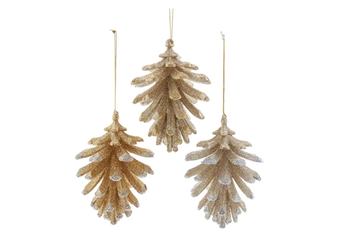  Kurt Adler Glitter Pinecone Ornament 
