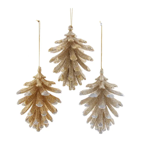  Kurt Adler Glitter Pinecone Ornament 