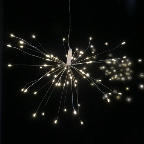  Kurt Adler USB Battery-Operated Warm White LED Starburst Lights 