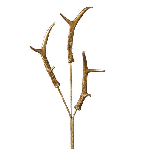  33" Gold Antler Spray 