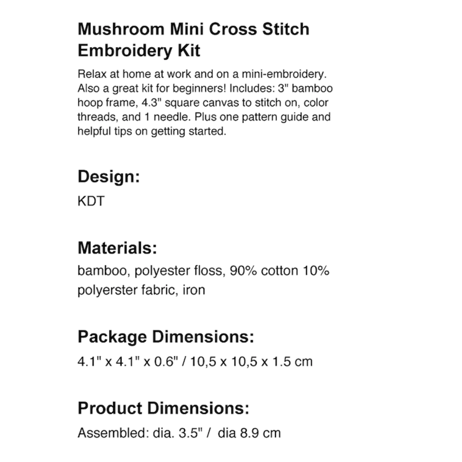 Cross Stitch Embroidery Kit